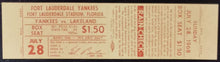 Load image into Gallery viewer, 1968 July 28 Yankees Vs. Lakeland Baseball Ticket
