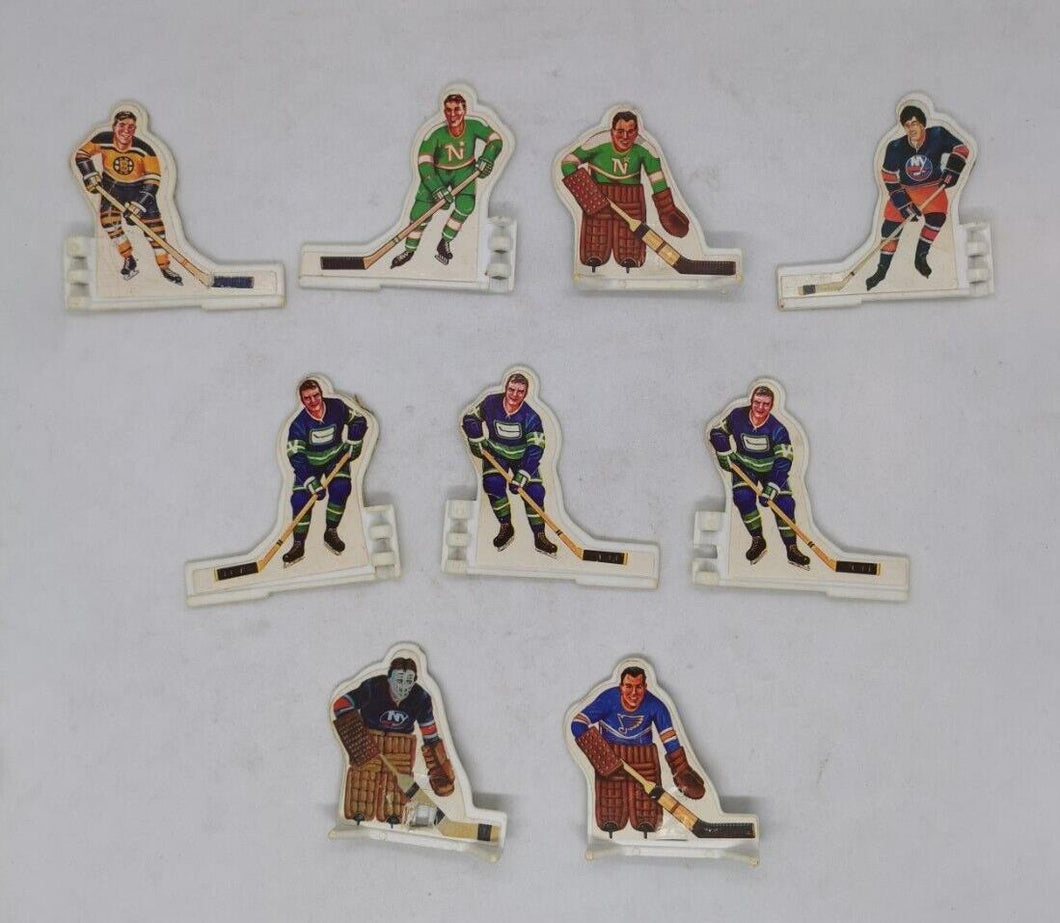 Coleco 1970s Tabletop Hockey Figure Set – 9 Figures