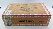 Load image into Gallery viewer, Vintage WHITE OWL BRAND 5 Cents Cigar Box from GENERAL CIGAR CO.
