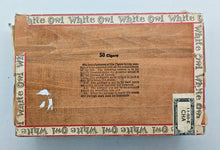 Load image into Gallery viewer, Vintage WHITE OWL BRAND 5 Cents Cigar Box from GENERAL CIGAR CO.
