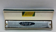 Load image into Gallery viewer, Vintage Hero Harmonica 48 holes M1001 Made in Shanghai China in Original box
