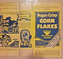 Load image into Gallery viewer, 1934 Sugar-Crisp Corn Flakes Mickey Mouse Walt Disney Complete Box CDN Variant
