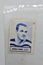 Load image into Gallery viewer, 1961-62 Topps Inserts Hockey Stamps Charlie Burns Boston
