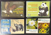Load image into Gallery viewer, 1970 Illustrations Sticker Book Lot of 4 Complete, Animals, Wild Life, Flower
