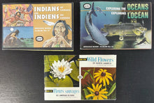 Load image into Gallery viewer, 1971-1974 Sticker Book Lot of 3, Indians, Oceans, Wild Flowers
