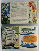 Load image into Gallery viewer, 1947 Sticker Book Lot of 2 Complete, Transportation, Wild Flower
