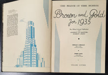 Load image into Gallery viewer, Brown And Gold For 1935 Volume Sixteen by Norman S. Bergman
