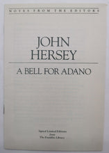 Load image into Gallery viewer, 1978 A Bell for Adano by John Hersey Book - Signed
