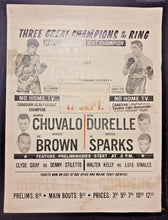 Load image into Gallery viewer, 1968 September 17, World Middleweight Champion Boxing Maple Leaf Garden Poster
