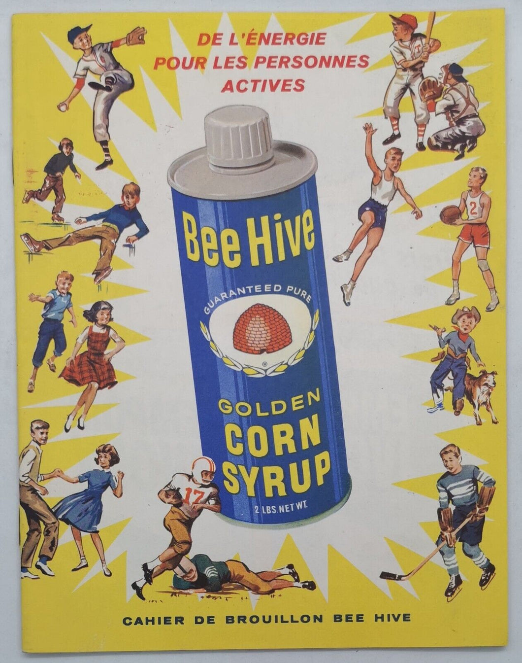 1960's Beehive Corn Syrup Scribbler - NHL Unmarked Pages