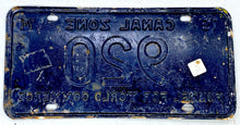 Load image into Gallery viewer, 1971 Canal Zone License Plate #920 - Funnel for World Commerce
