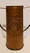 Load image into Gallery viewer, Antique Nouveau Copper Vase 15 1/2&quot; Tall
