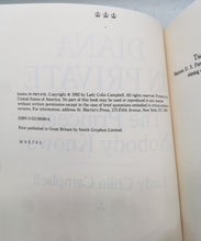 Load image into Gallery viewer, 1992 Diana In Private The Princess Nobody Knows by Lady Coline Campbell
