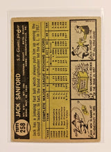 Load image into Gallery viewer, 2010 Topps Heritage 50th Anniversary 1961 Buybacks #258 Jack Sanford

