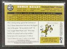 Load image into Gallery viewer, 2009 Topps Heritage Chrome Holo Refractor #CHR116 Homer Bailey
