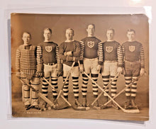 Load image into Gallery viewer, Early 1900s Hockey Team Photo by Chalmers 9 1/2&quot; x 7 1/2&quot;
