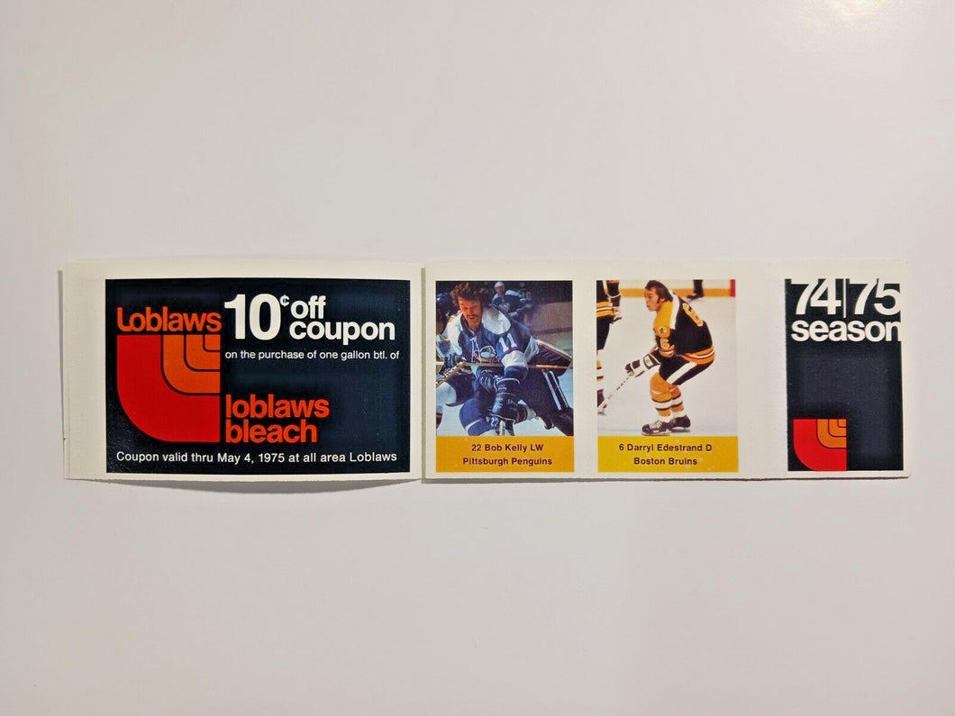 Loblaws NHL Action Players 1974-75 Sticker Stamps w/ Ace Bailey