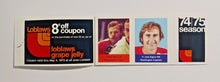 Load image into Gallery viewer, Loblaws NHL Action Players 1974-75 Sticker Stamps w/ Bob Kelly
