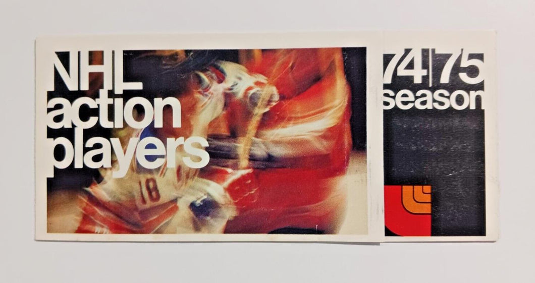 Loblaws NHL Action Players 1974-75 Sticker Stamps w/ Tony Esposito Untorn