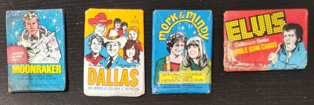 1970s, 1980s Elvis and James Bonds Collectors Series Cards
