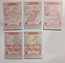 Load image into Gallery viewer, 1993-94 Kraft Dinner Hockey Hand Cut Collectors 3 1/2 x  5 1/4&quot; Cards Lot of 5
