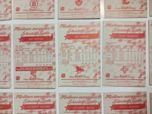 Load image into Gallery viewer, 1995-96 Kraft Dinner Hockey Hand Cut Collectors 3 1/2 x  5 1/4&quot; Cards Lot of 24
