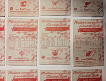 Load image into Gallery viewer, 1995-96 Kraft Dinner Hockey Hand Cut Collectors 3 1/2 x  5 1/4&quot; Cards Lot of 24

