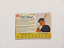 Load image into Gallery viewer, 1962 Post Canada Dick Stuart #169 Baseball Card Brown Back

