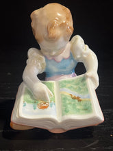 Load image into Gallery viewer, Herend Hungary - Little Girl Reading Book, Porcelain Figurine
