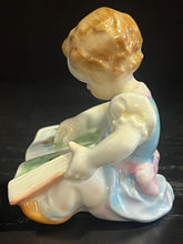 Load image into Gallery viewer, Herend Hungary - Little Girl Reading Book, Porcelain Figurine
