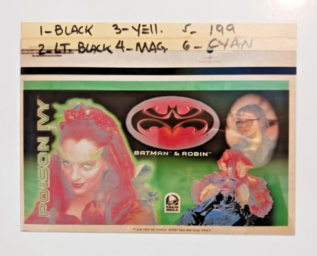 Poison Ivy 1997 Batman and Robin Movie Printing Film for Taco Bell Cup Promo