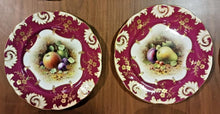 Load image into Gallery viewer, 12 Unique Fruit Pattern by F Howard, Hammersley Bone China Plate Set
