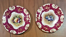 Load image into Gallery viewer, 12 Unique Fruit Pattern by F Howard, Hammersley Bone China Plate Set
