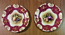 Load image into Gallery viewer, 12 Unique Fruit Pattern by F Howard, Hammersley Bone China Plate Set

