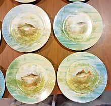 Load image into Gallery viewer, Limoges A.F France Porcelain Plate Set of 17 - Varies of Fish Patterns
