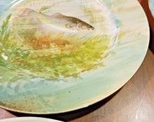 Load image into Gallery viewer, Limoges A.F France Porcelain Plate Set of 17 - Varies of Fish Patterns
