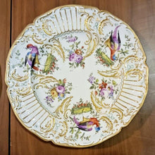 Load image into Gallery viewer, 18TH C. Paris Porcelain Vincennes Hand Painted Exotic Bird Set of 10 Plates
