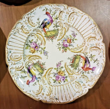 Load image into Gallery viewer, 18TH C. Paris Porcelain Vincennes Hand Painted Exotic Bird Set of 10 Plates
