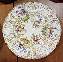 Load image into Gallery viewer, 18TH C. Paris Porcelain Vincennes Hand Painted Exotic Bird Set of 10 Plates
