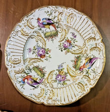 Load image into Gallery viewer, 18TH C. Paris Porcelain Vincennes Hand Painted Exotic Bird Set of 10 Plates
