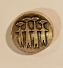 Load image into Gallery viewer, 60s Pewter Brooch Swedish Modernist Scandinavian TENN Jewelry MCM Signed
