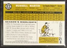 Load image into Gallery viewer, 2009 Topps Heritage Chrome Russell Martin Black Refractor SSP 15/60 C55

