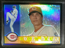 Load image into Gallery viewer, 2009 Topps Heritage Chrome Homer Bailey Black Refractor SSP 06/60 CHR116
