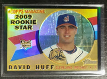 Load image into Gallery viewer, 2009 Topps Heritage Chrome David Huff Black Refractor SSP 14/60 CHR133
