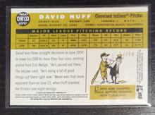 Load image into Gallery viewer, 2009 Topps Heritage Chrome David Huff Black Refractor SSP 14/60 CHR133
