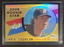 Load image into Gallery viewer, 2009 Topps Heritage Chrome Chris Coghlan Black Refractor SSP 05/60 CHR148
