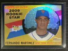Load image into Gallery viewer, 2009 Topps Heritage Chrome Fernando Martinez Black Refractor SSP 49/60 CHR151
