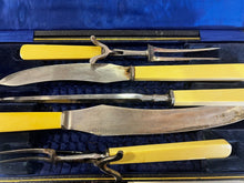Load image into Gallery viewer, Vintage Carving Set - Humphrey&#39;s - Sheffield England (5pc Set)
