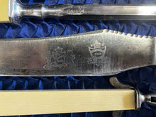 Load image into Gallery viewer, Vintage Carving Set - Humphrey&#39;s - Sheffield England (5pc Set)
