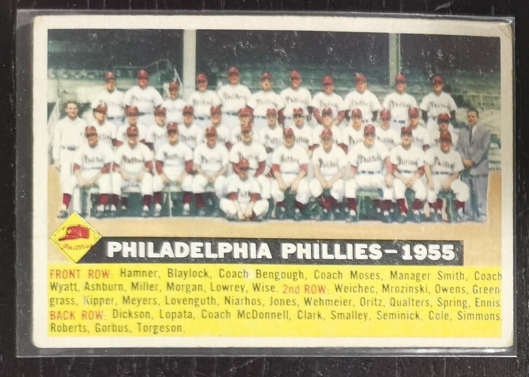 1956 Topps Philadelphia Phillies Team #72